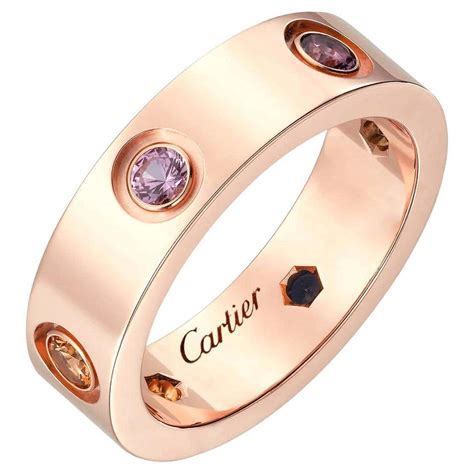 rose gold cartier love|cartier love ring 750 52833a.